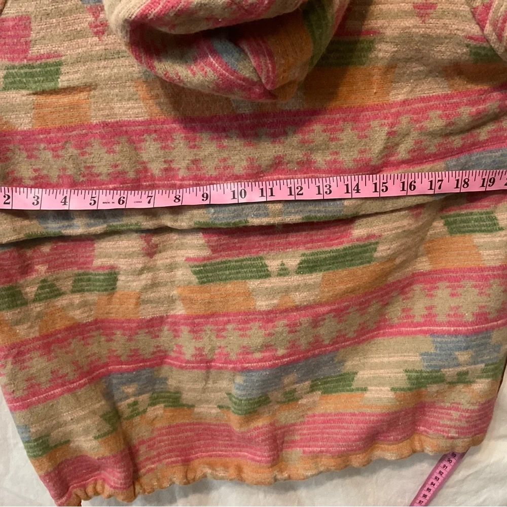 AOP Aztec Hoodie..Thick Warm & Cozy ..Campfire Ready ...Size M Women's (a15 - Picture 8 of 11